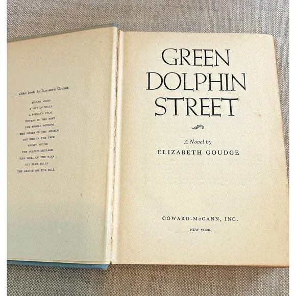 "Green Dolphin Street" by Elizabeth Goudge, Blue Hard Cover Book: 1944 - Picture 1 of 8